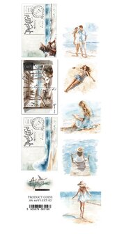 Papierstrook Memories from the Trip 03 30x5cm zee postcard