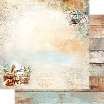 Paper pad Memories from the Trip 20x20cm p/12vel