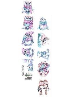 Papierstrook Magic of the Northern Lights 02 30x5cm uil sjaal
