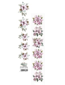 Papierstrook Magic of the Northern Lights 04 30x5cm roze kerstroos