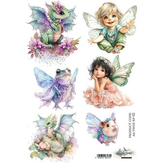 Rice Paper The World of Fairies A4 p/vel met vleugels