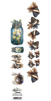Papierstrook The World of Fairies 02 30x5cm eikels