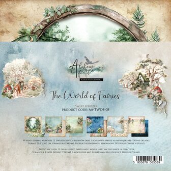 Paper pad The World of Fairies 20x20cm p/12vel