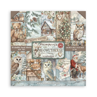 Paper pad 20x20cm The Owl&#039;s House p/10vel