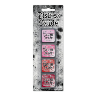 Oxide Inkt kit mini 17 2.5x2.5cm p/4st roze/rood