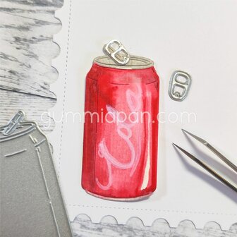 Stans soda blikje met metalen sluiting p/st