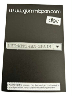 Stans label Fijne Kerstdagen 87x10mm p/st