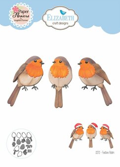 Stans Festive Holly Die Festive Robin p/set