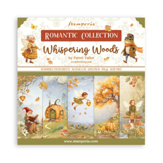 Paper pad 30.5x30.5cm Whispering Woods p/10vel