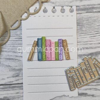 Stans boeken op plank 32x18mm p/st
