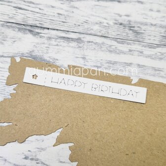 Stans label happy birthday 10x77mm p/st