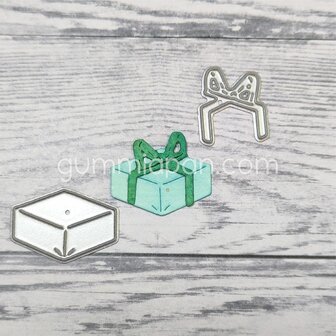 Stans label mini plat cadeautje 23x19mm p/st