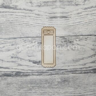 Stans kleine ticket met hartje 17x50mm p/st