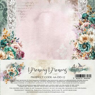 Paper pad Dreamy dreams 15x15cm p/24vel