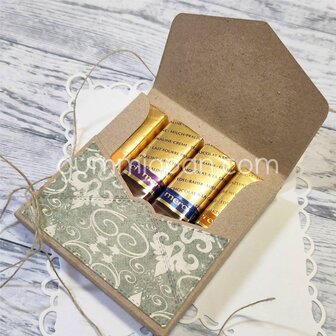 Stans Smalle doos voor 4 merci chocolade 75x80x9mm p/st