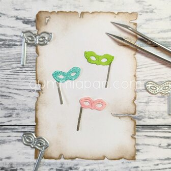 Stans Maskerad masker 3 stuks mm p/st