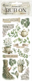 Herbarium Silvae Rub-On 10x21cm eekhoorn