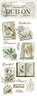 Herbarium Silvae Rub-On 10x21cm Botanical books