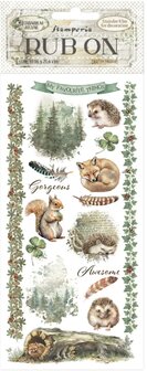 Herbarium Silvae Rub-On 10x21cm Forest  