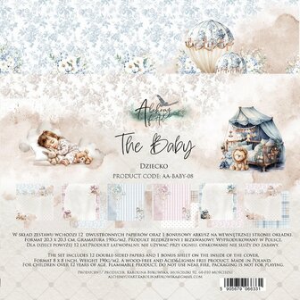 Paper pad The Baby 20x20cm p/12vel