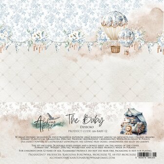 Paper pad The Baby 15x15cm p/24vel