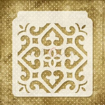 Stencil franse figuren 15x15cm p/st