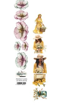 Papierstrook gele dames 30x5cm &ndash; Memory of spring