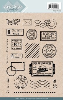 Clear Stamp post card stempels a5 p/st