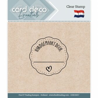 Clear Stamp Handgemaakt door p/st