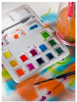 Van Gogh &bull; Aquarelverf pocket box Felle kleuren p/set