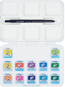 Van Gogh &bull; Aquarelverf pocket box Felle kleuren p/set