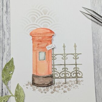 Stans oude brievenbus rond groot p/st