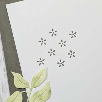 Stans texture bloemen 41x41mm p/st