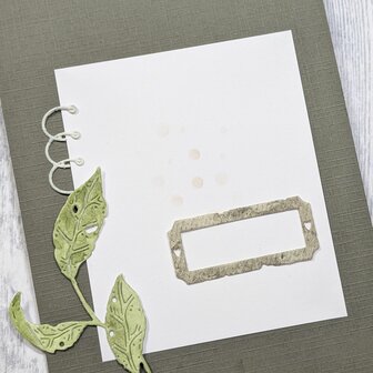 Stans Oud Label Frame Met Harten 45x20mm p/st