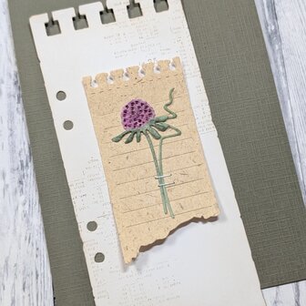 Stans kleine distel bloem 26x50mm p/st