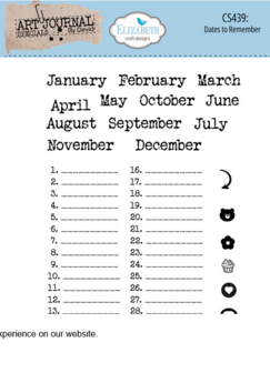 Stamp Dates to remember p/st