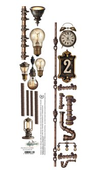 Papierstrook gloeilamp in industrial 30x5cm &ndash; In Silence