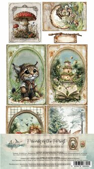 Extras set Friends of the Forest 15x30.5cm p/6vel kaartjes