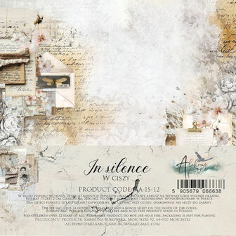 Paper pad In SIlence 15x15cm p/24vel