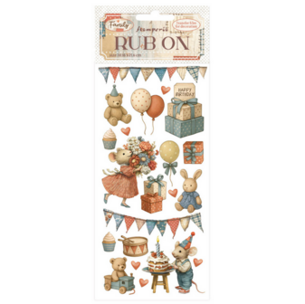 Family Rub-On 10x21cm Party 
