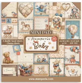 Paper pad 30.5x30.5cm Baby p/6vel