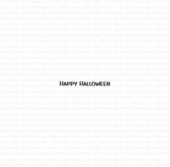 Stamp  HAPPY HALLOWEEN  33x2mm p/st rubber unmounted 