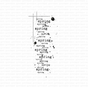 Stamp multi SPRING Achtergrond 38x84mm p/st rubber unmounted 