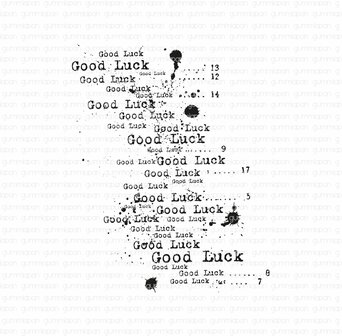 Stamp multi GOOD LUCK Achtergrond 67x84mm p/st rubber unmounted 