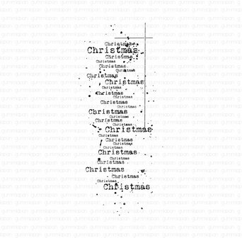 Stamp multi CHRISTMAS Achtergrond 40x92mm p/st rubber unmounted 