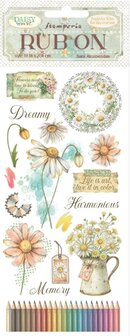 Daisy Art Rub-On 10x21cm Harmonious potloden