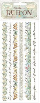 Daisy Art Rub-On 10x21cm stripe