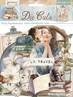 Die cuts Secret Diary p/48st