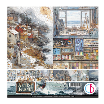 Paper pad An Artist Journey 20x20cm p/12vel