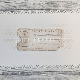 Stans live music ticket 71x36mm p/st